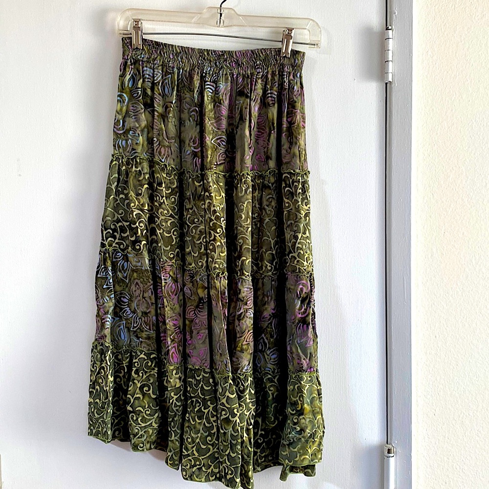Beautiful rich colored Hand Kreation skirt.